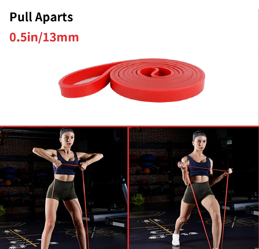 Heavy Duty Latex Resistance Band Exercise Elastic Band For Sport Strength Pull Up Assist Band Workout Pilates Fitness Equipment