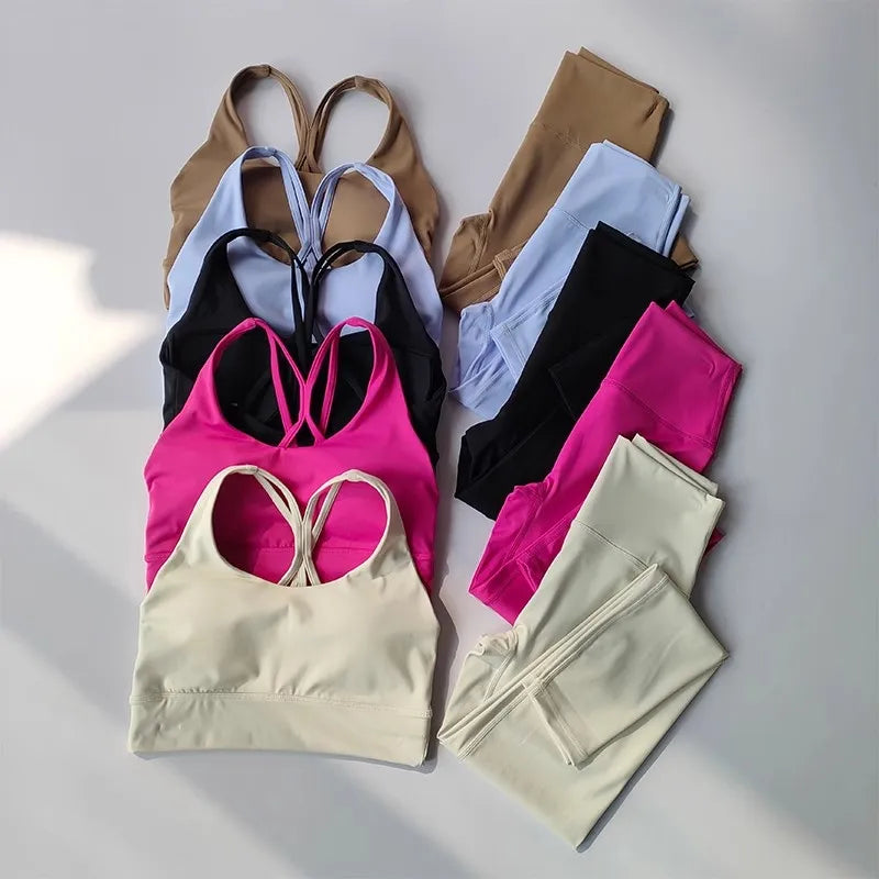 Women Yoga Set 2pcs Sport Suit Gym wearits