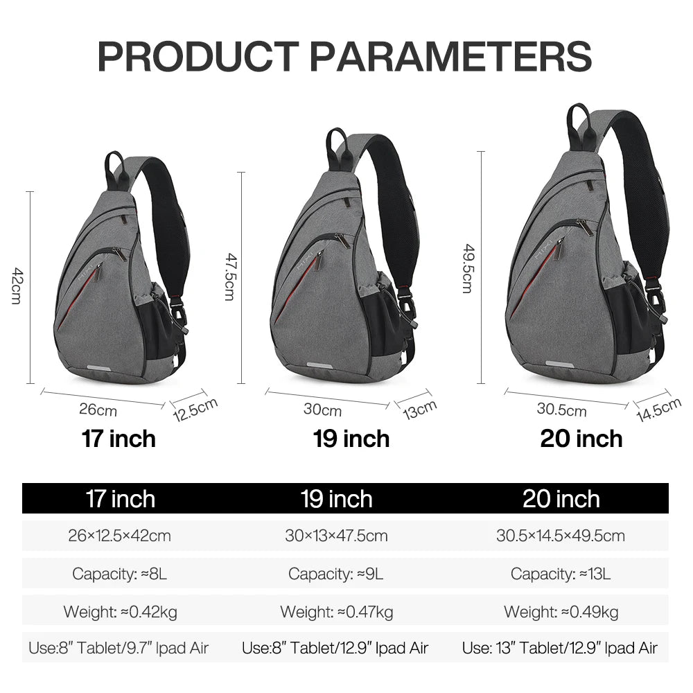 Mixi Men One Shoulder Backpack Women