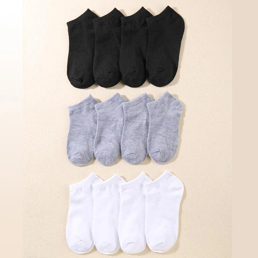 10/40 Pairs Men's Boat Socks Business Sport Sweat Absorption Mature Summer Autumn Solid Color Non Pilling Versatile Ankle Socks